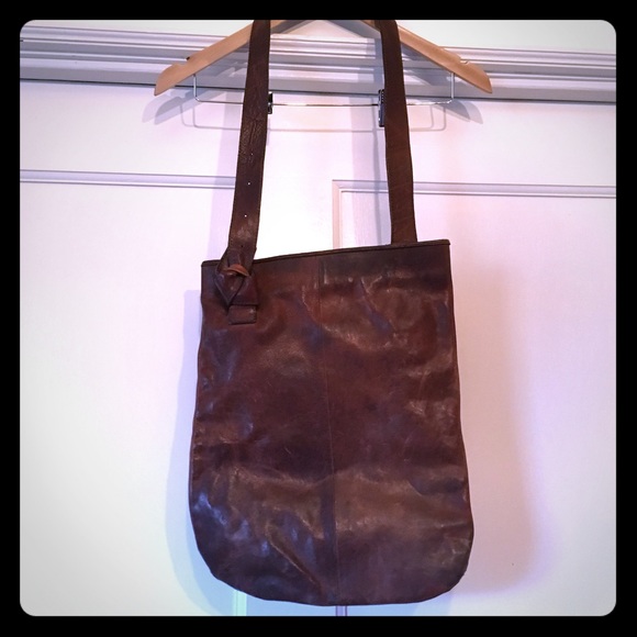 Handbags - Crossbody Bag Purse Leather Made in Spain Brown